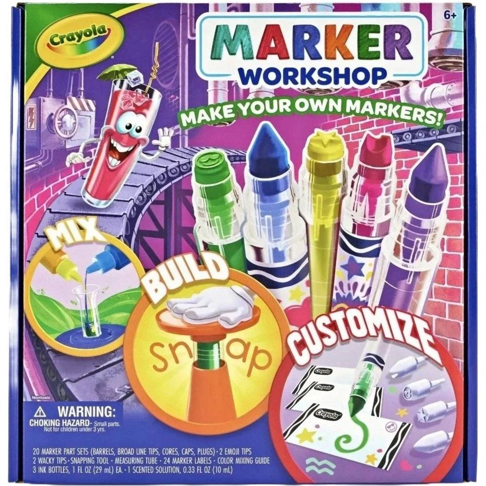 Crayola‎ Marker Workshop DIY Craft Kit Make Your Own Markers New
